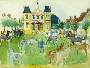 Paarden; Chevaux door Raoul Dufy