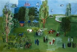 Le Paddock, ca. 1926 (olieverf op doek)