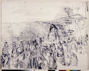 Processie in Napels door Raoul Dufy