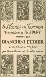 Reclame voor Tournon doeken door Raoul Dufy