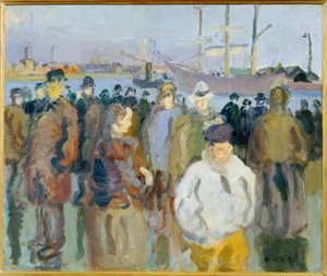 Kade in Rouen door Raoul Dufy