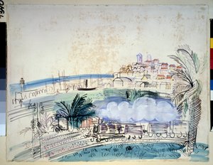 Spoorwegen Heeft Antibes door Raoul Dufy