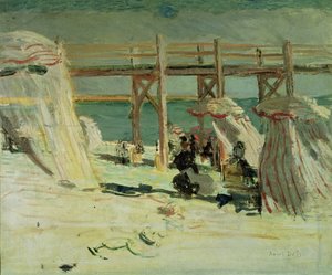 De golfbreker bij Sainte-Adresse door Raoul Dufy