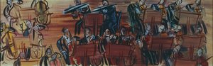Het orkest, door Raoul Dufy (1877-1953). Frankrijk, 20e eeuw.
