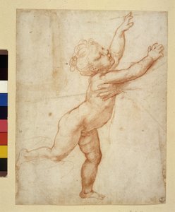Kindstudie (tekening) door Raphael