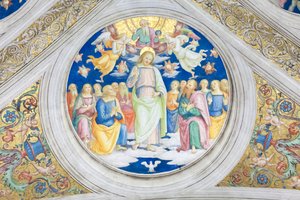 Christus als sol iustitiae door Raphael (1483 1520)
