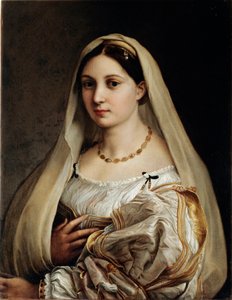 Portret van een dame genaamd de Voilee door Raphael