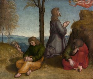De doodsangst in de tuin, ca. 1504 door Raphael
