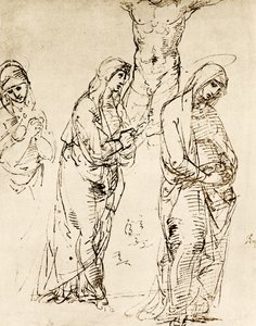 Ontwerpen voor de Moeder Gods onder het kruis door Raffaello Sanzio Raphael
