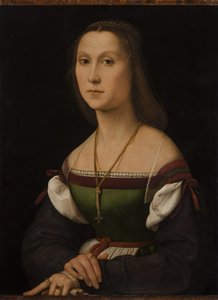 Portret van een jonge vrouw La Muta