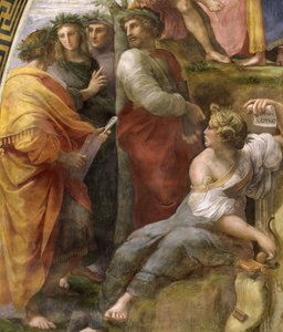 De Parnassus (detail) door Raphael