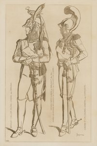 Kostuums bij de poorten naar de kroning van Napoleon I