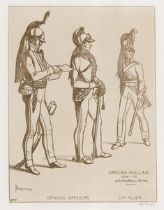 Engelse Dragonders, 1814-15 door Raphael Jacquemin