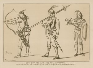 Mannen in wapenrusting van Venetië, eind 15e eeuw