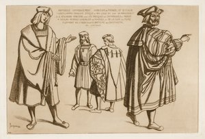 Edelmannen van Frankrijk en Italië aan het begin van de 16e eeuw door Raphael Jacquemin
