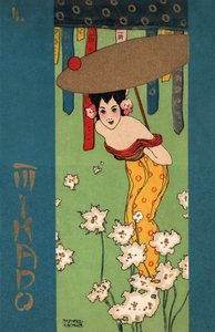 Geisha, ca. 1900 (illustratie) door Raphael Kirchner