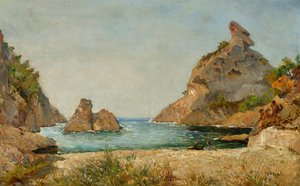 Uitzicht op de baai van Figuerolles, La Ciotat, Bouches du Rhone