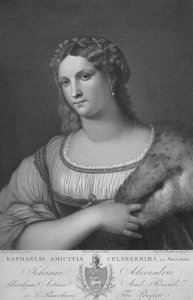 La Fornarina, ca. 1814 door Raphael Morghen
