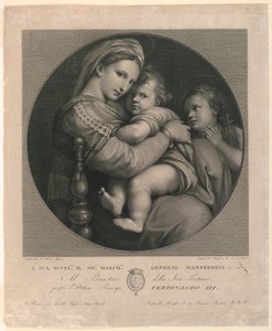 De Madonna della Sedia door Raphael Morghen