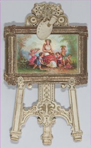 Valentijn - Staande ezel, chromolithografische familie door Raphael Tuck and Sons