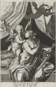 Allegorie op de bedrieglijke liefde door Raphaël Sadeler (I)
