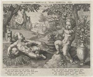 Allegorie van Vergankelijkheid door Raphaël Sadeler (I)