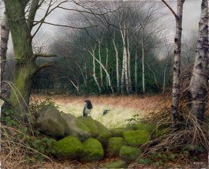 Een ochtend aan het einde van de winter, 2002 (olieverf op board)