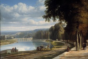 Wandeling naar het Parc de Saint Cloud (detail) door Raymond Esbrat