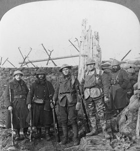 Lewis machinegeweerschutters, Hollebeke, België, Eerste Wereldoorlog, c1914-c1918