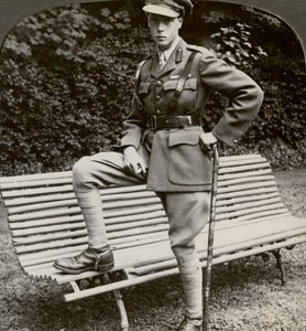 De Prins van Wales in militair uniform, Frankrijk, Eerste Wereldoorlog, 1914-1918 door Realistic Travels Publishers