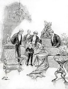 Illustratie voor Little Lord Fauntleroy (gravure)