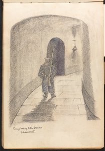 Gang naar de Douche Scharnhorst door Reginald Copleston Bond