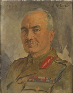 Luitenant-Generaal Sir Ronald Forbes Adam Bt, circa 1940 door Reginald Grenville Eves