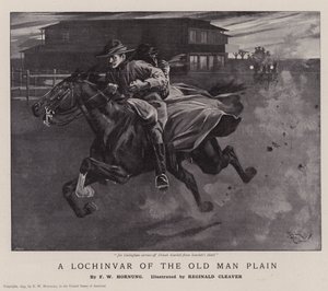 Een Lochinvar van de Old Man Plain (litho) door Reginald Thomas Cleaver
