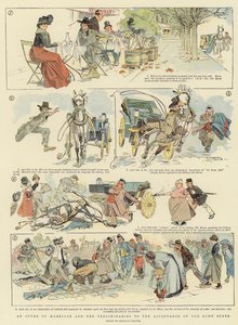 Een huwelijksaanzoek en de voorrondes van de aanvaarding van hetzelfde aanbod (kleurenlitho) door Reginald Thomas Cleaver