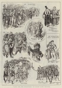 "Jack and the Beanstalk" in Drury Lane Theatre (gravure) door Reginald Thomas Cleaver