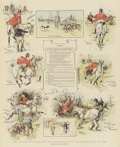 De Cockney Sportsman en zijn gehuurde paard, vanuit het oogpunt van het paard (chromolitho) door Reginald Thomas Cleaver