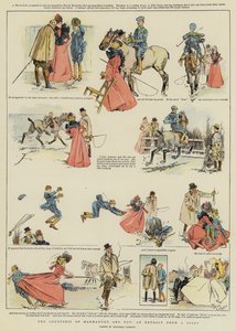 De verkering van Marmaduke en Tot, een uittreksel uit een dagboek (chromolitho) door Reginald Thomas Cleaver