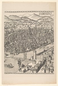 Gezicht op Florence (middelste deel) door Reichsdruckerei