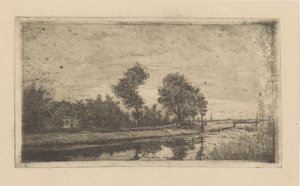Rivierlandschap door Reijer Lieman