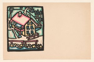 Huis op een heuvel door Reijer Stolk