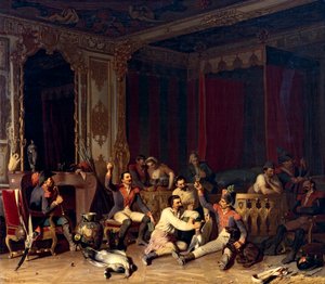 Inkwartiering van Franse soldaten door Reinhard Sebastian Zimmermann