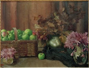 Stilleven met appels door Reinhold Max Eichler