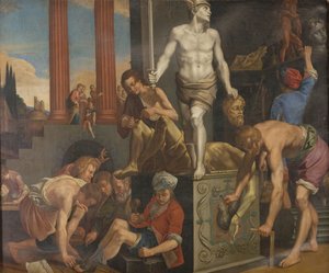 Een beeldhouwersatelier door Reinhold Timm