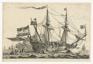 Aankomst van een Engels schip