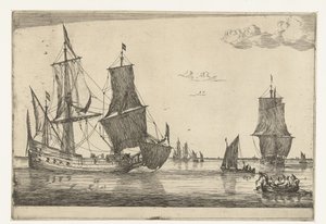 Binnenwater met een fluitschip