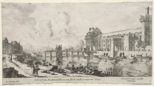 Gezichten van Parijs: Uitzicht op het Louvre en de Tuilerieën
