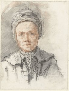 Portret van de tekenaar Jacob Cats