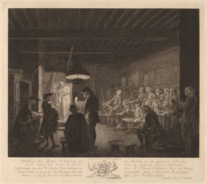De Tekenacademie in Amsterdam door Reinier Vinkeles