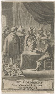 Koopman aan schrijftafel door Reinier van Persijn
